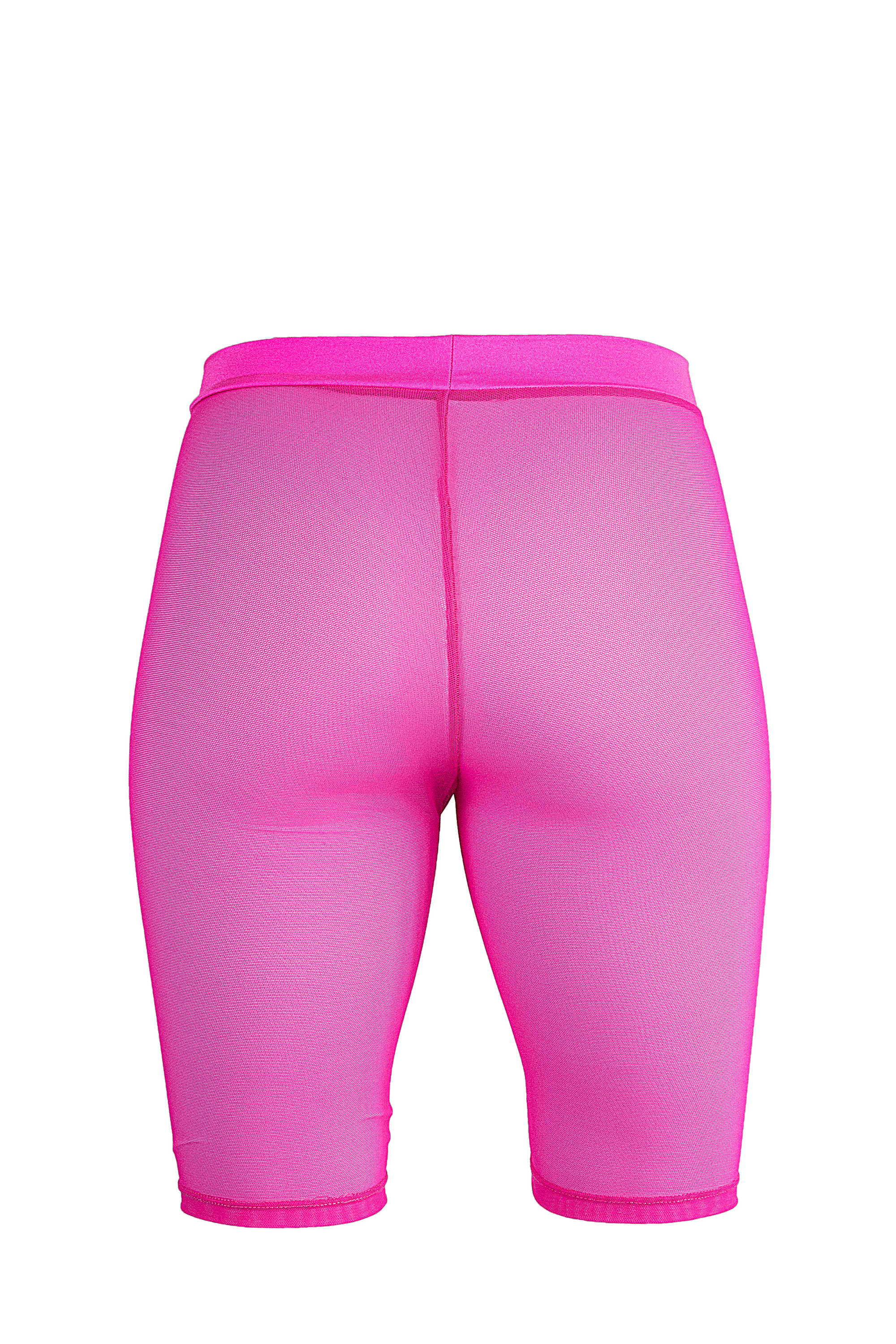 Biker Short Stretch mesh  / Neon Pink mesh - EXES LINGERIE