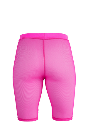 Biker Short Stretch mesh  / Neon Pink mesh - EXES LINGERIE