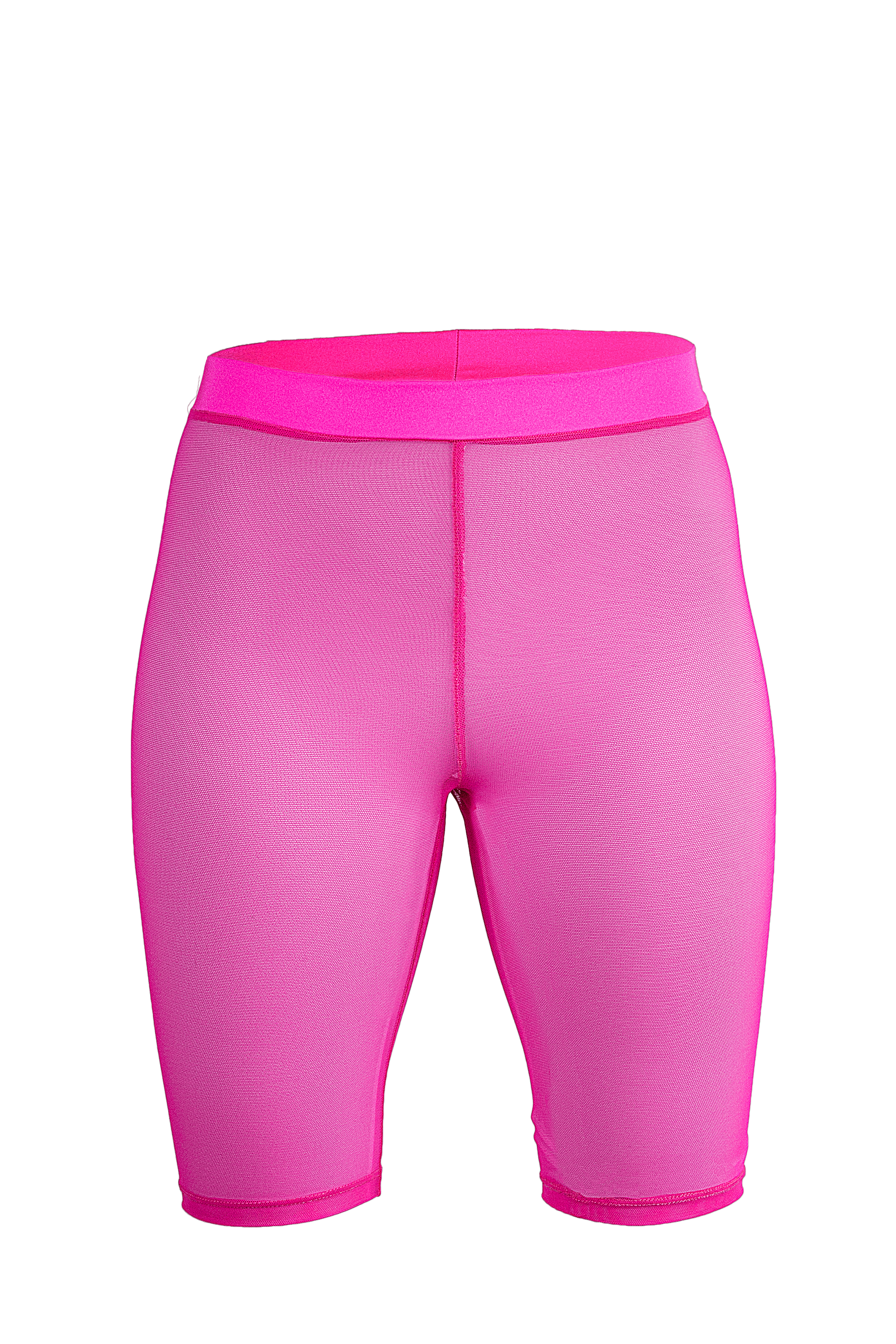 Biker Short Stretch mesh  / Neon Pink mesh - EXES LINGERIE