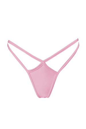 Mini thong double straps panty / DOUBLE STRING BABY PINK