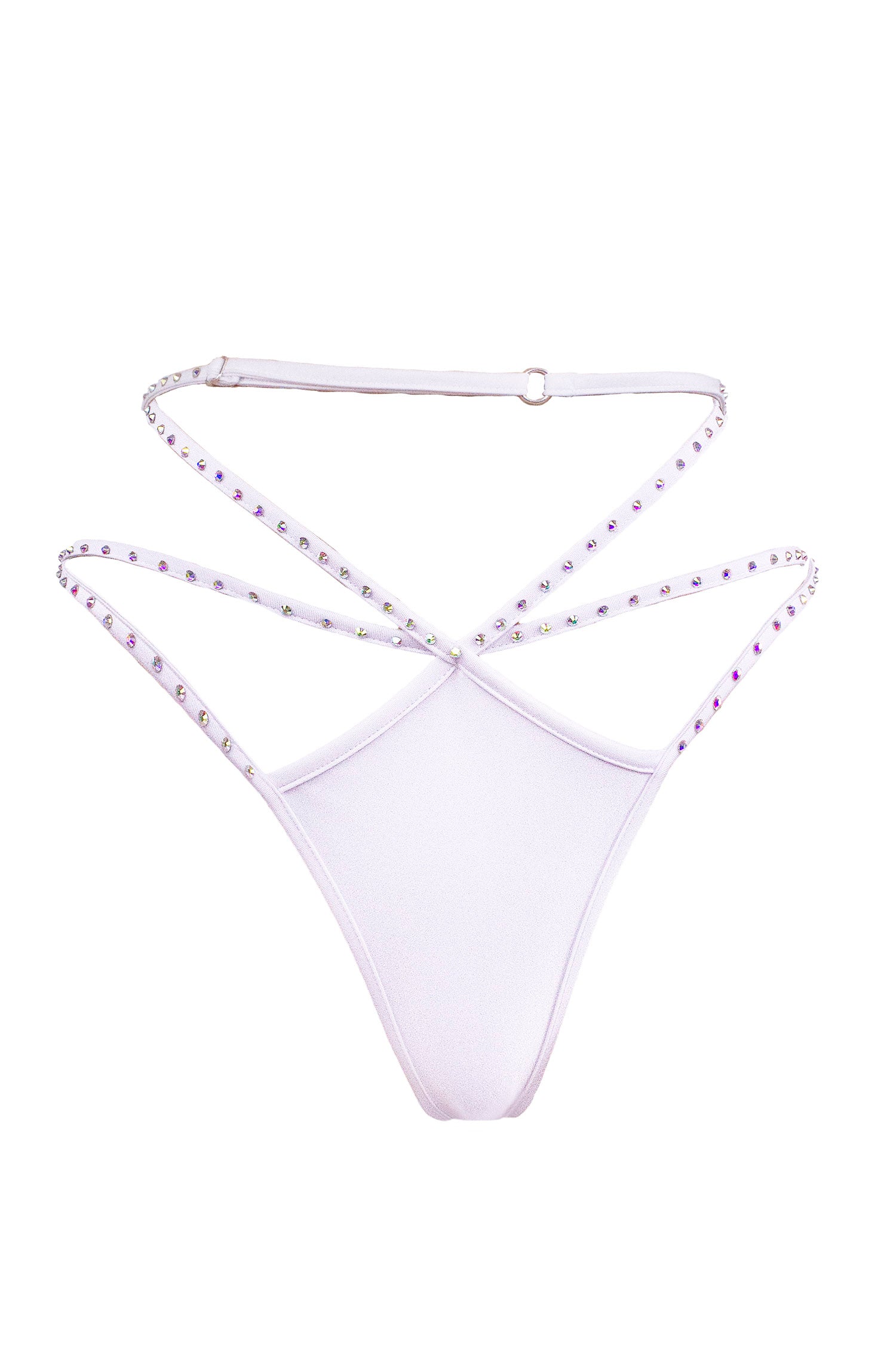 Mini thong cage crystals panty