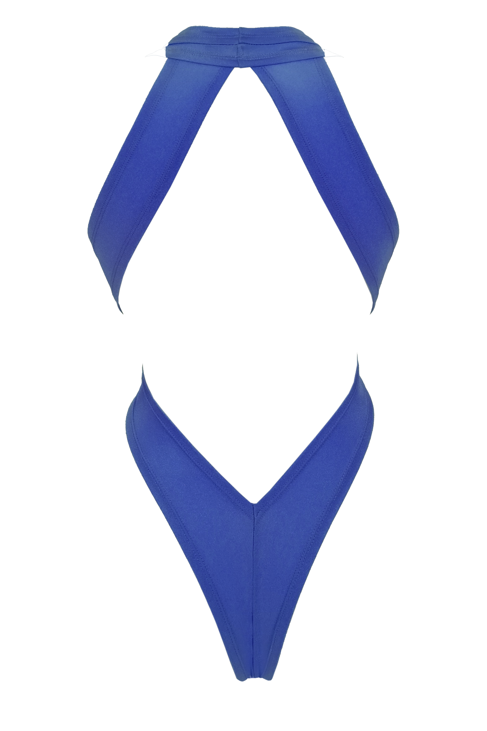 CRISS CROSS Bondage High-Cut Bodysuit / Festival Bodysuit /ROYAL BLUE,BODYSUITS - EXES LINGERIE