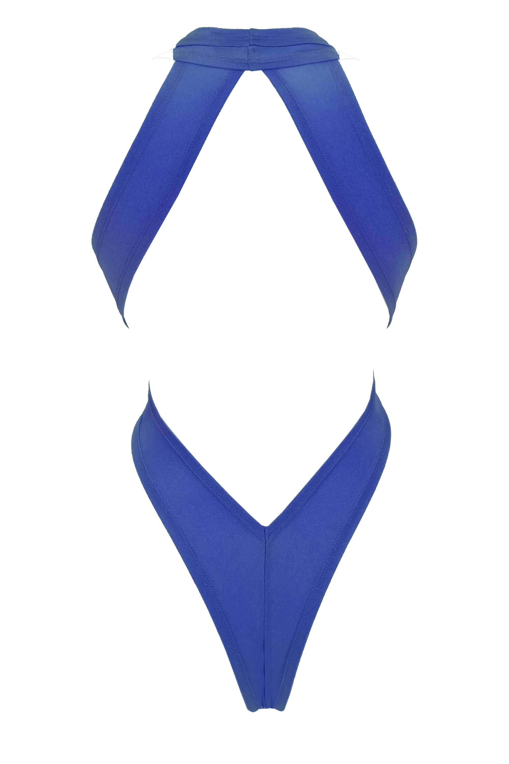 CRISS CROSS Bondage High-Cut Bodysuit / Festival Bodysuit /ROYAL BLUE