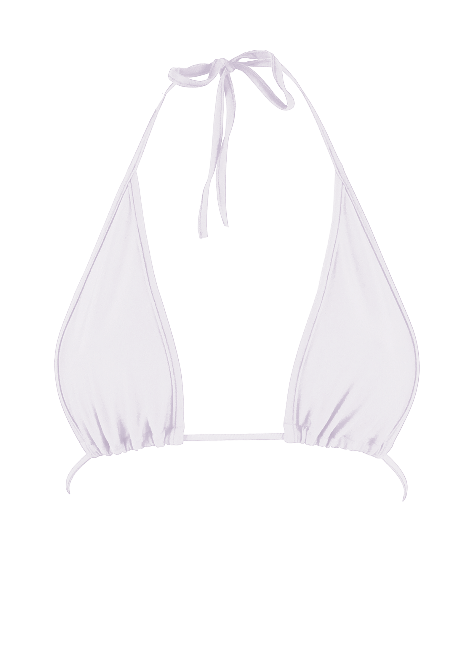 Triangle Bikini Top  / LONG BEACH WHITE,TOPS - EXES LINGERIE