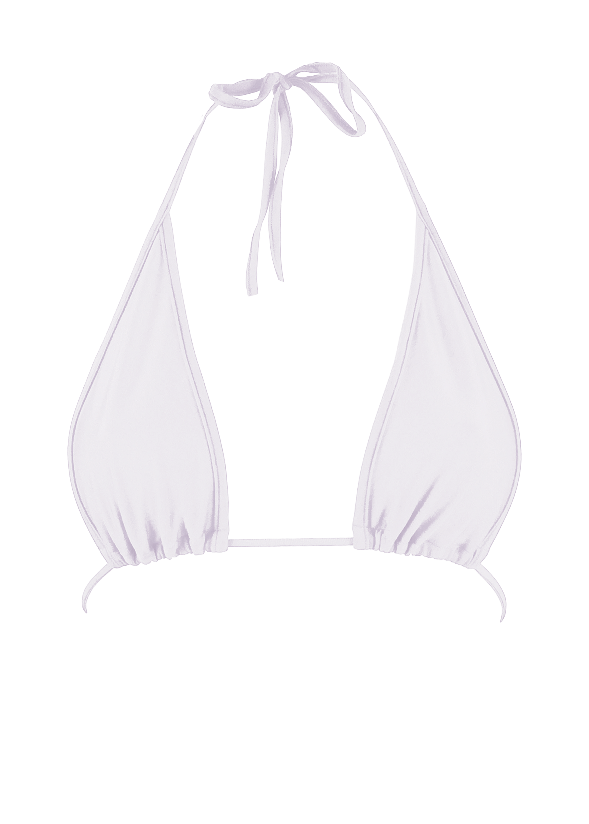 Triangle Bikini Top  / LONG BEACH WHITE