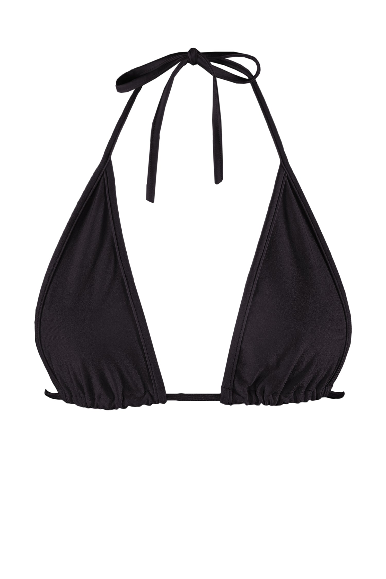 Triangle Bikini Top  / LONG BEACH BLACK