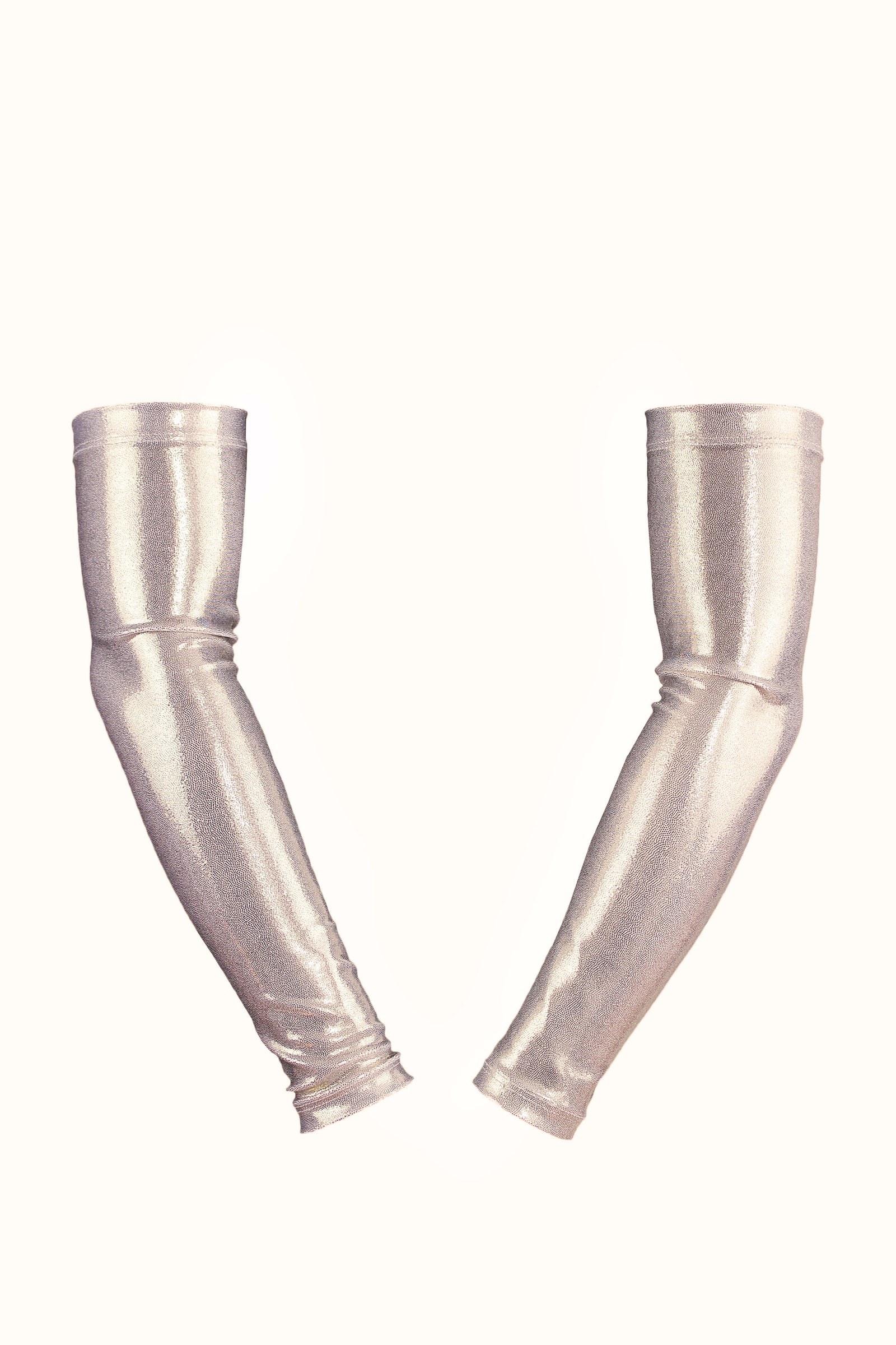 Holographic Arm sleeves /WHITE GOLD HOLO,SKIRTS & PANTS - EXES LINGERIE