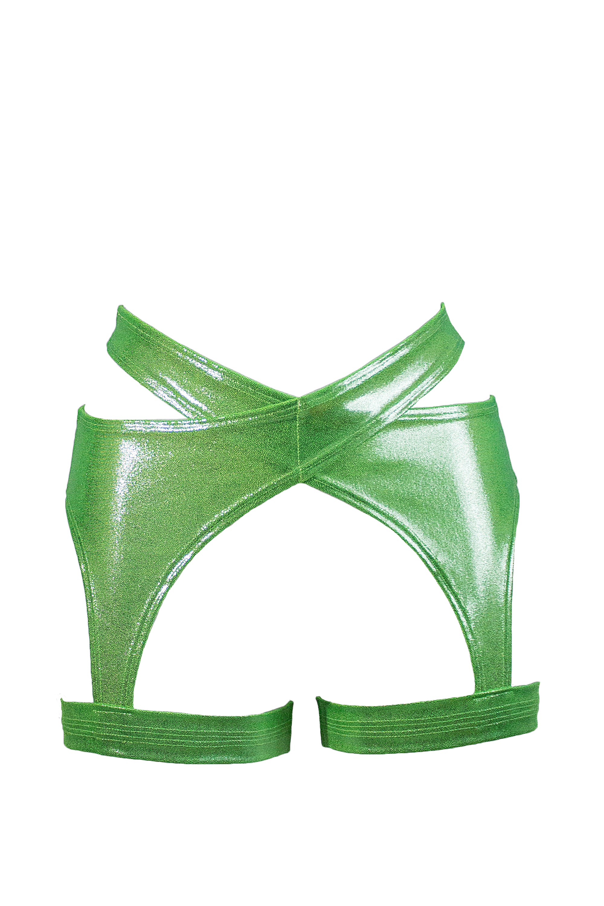 Holographic Garter Belt / X-GARTER HOLO LIME