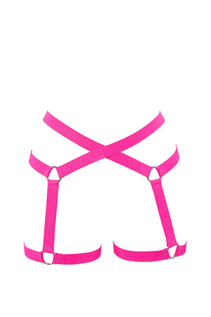 Woman Harness Elastic / PoleDance & Festivals Accessories / Neon Pink