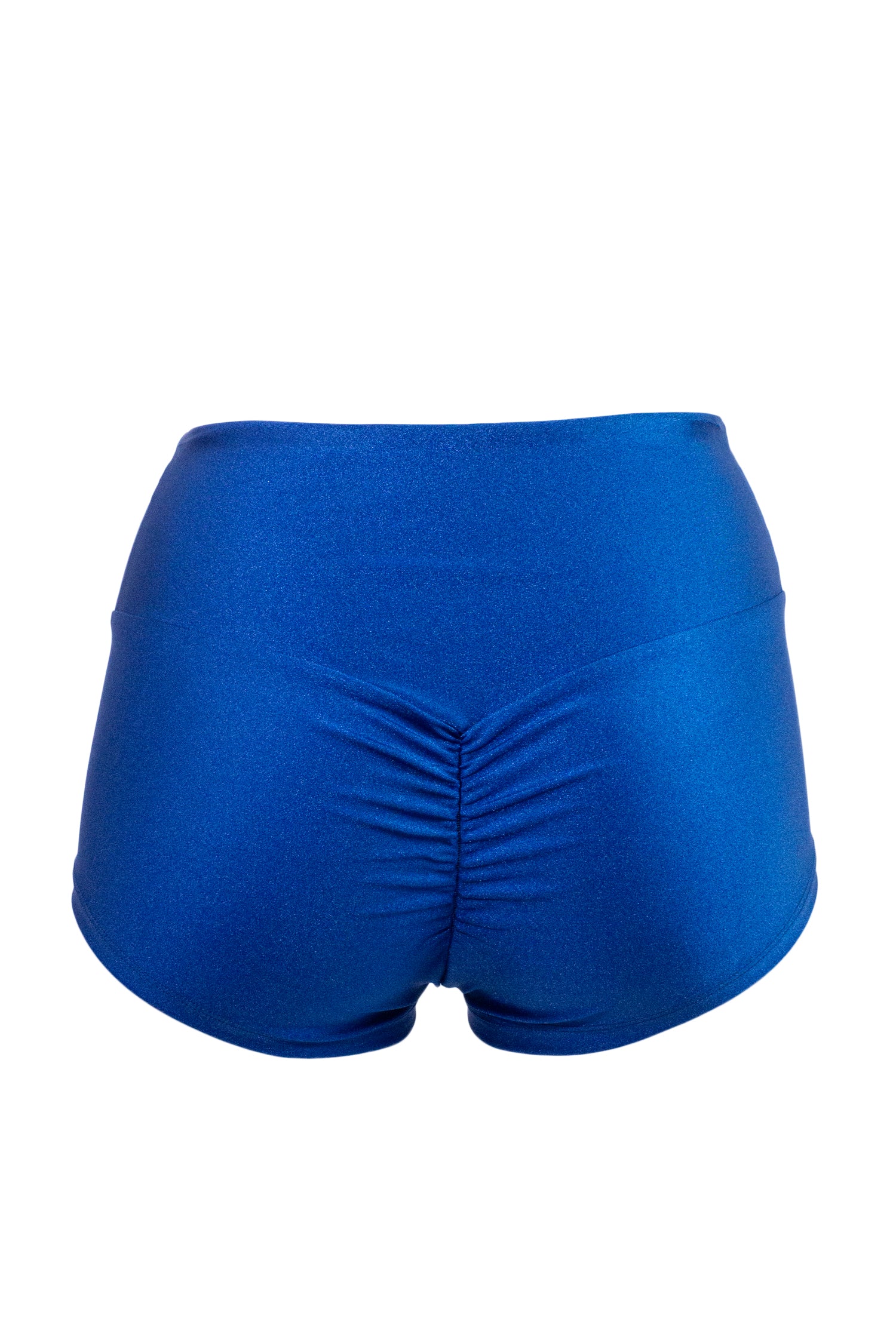 Athletic Shorts Scrunch Butt / HIGH WAISTED SHORTS RUCHED BACK / ROYAL BLUE