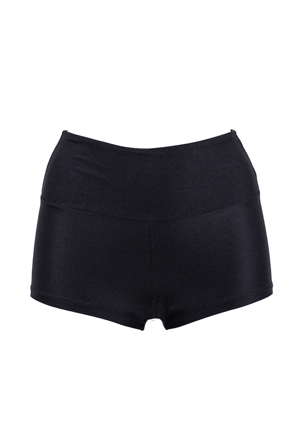 Athletic Shorts Scrunch Butt / SHORT RUCHED BACK / Black - EXES LINGERIE