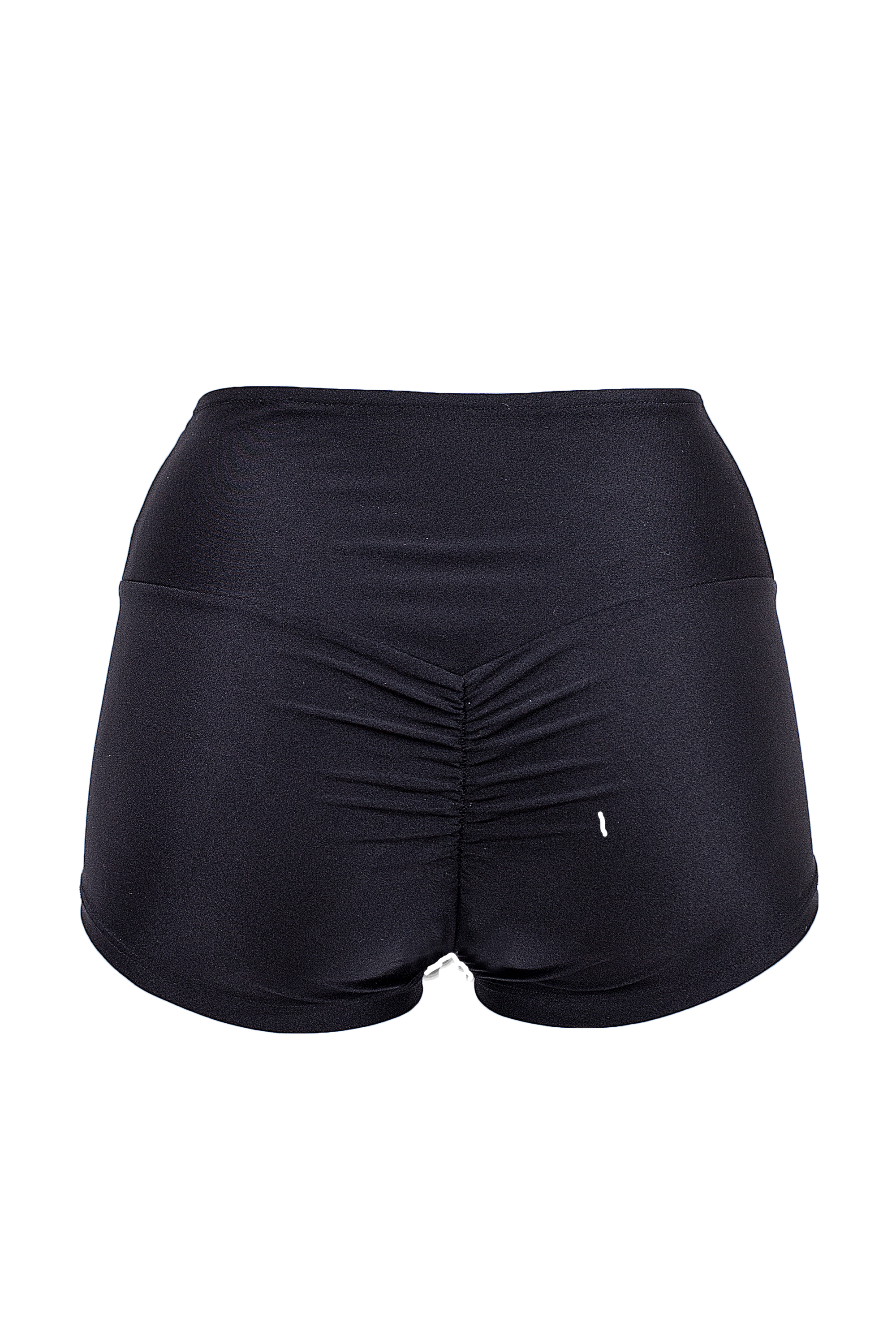 Athletic Shorts Scrunch Butt / SHORT RUCHED BACK / Black - EXES LINGERIE