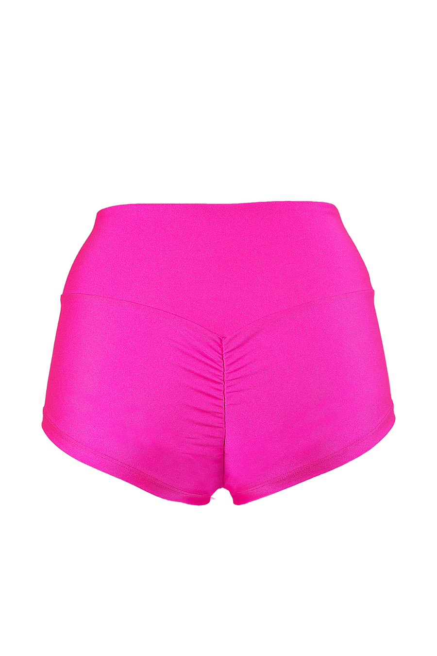 Athletic Short Scrunch Butt / SHORT RUCHED BACK / Neon Pink - EXES LINGERIE