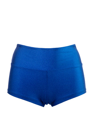 Athletic Shorts Scrunch Butt / HIGH WAISTED SHORTS RUCHED BACK / ROYAL BLUE