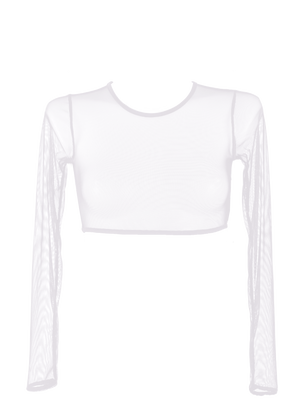 Sexy T-Shirt Long Sleeve Woman Swimwear Cover Up / IRIS T-SHIRT WHITE - EXES LINGERIE