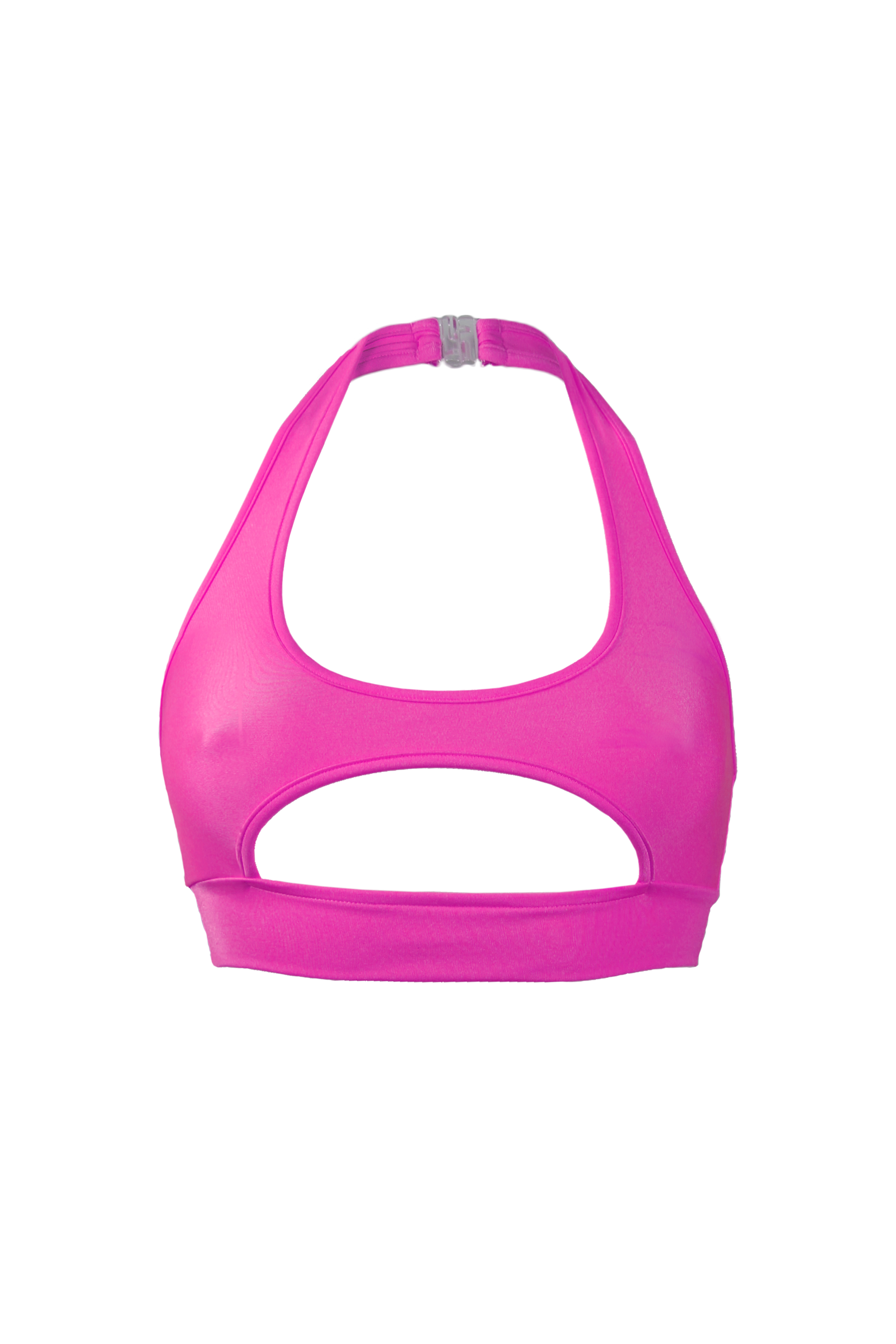 TOP NINA / Sexy Cut-out Top / NEON PINK - EXES LINGERIE