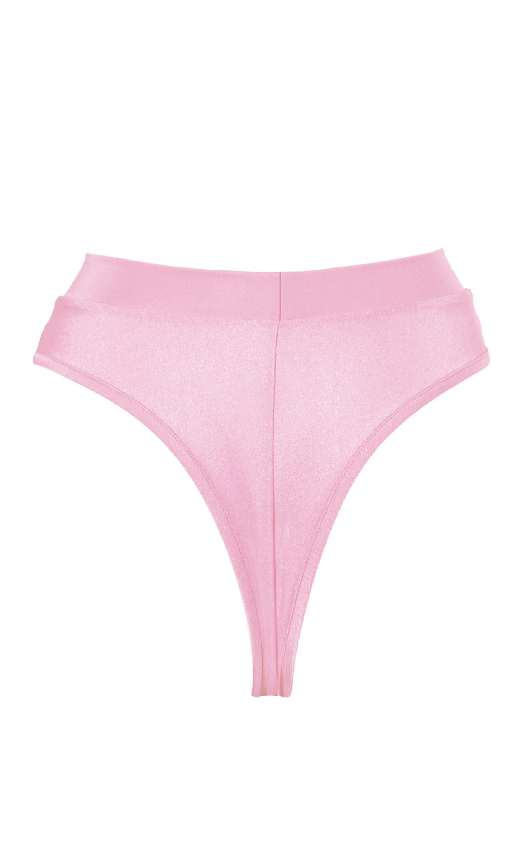 High-Cut Bottom 1/2 Mesh / BOND BABY PINK - EXES LINGERIE