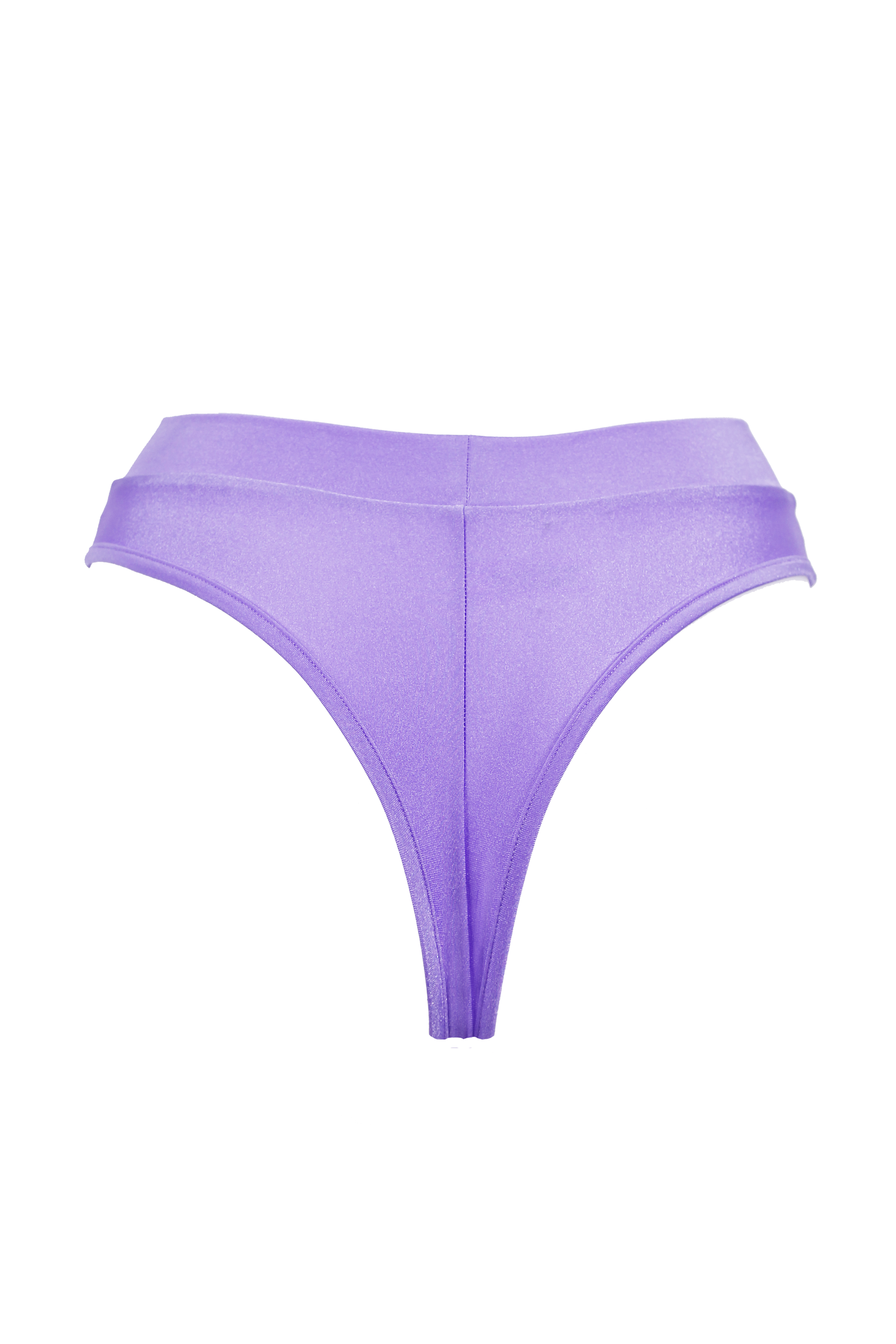 High-Cut Bottom 1/2 Mesh / BOND LYCRA LILAC - EXES LINGERIE