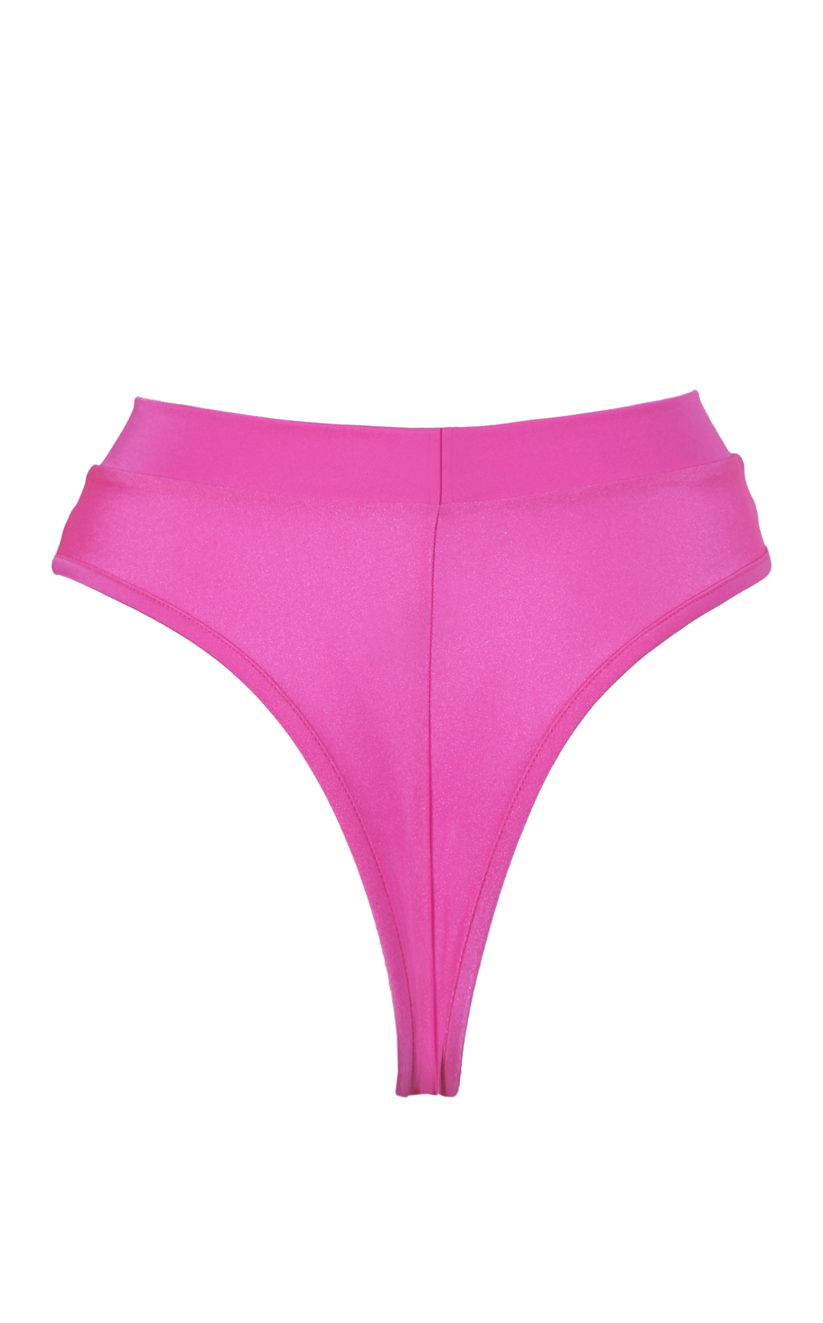 High-Cut Bottom 1/2 Mesh / BOND NEON PINK - EXES LINGERIE