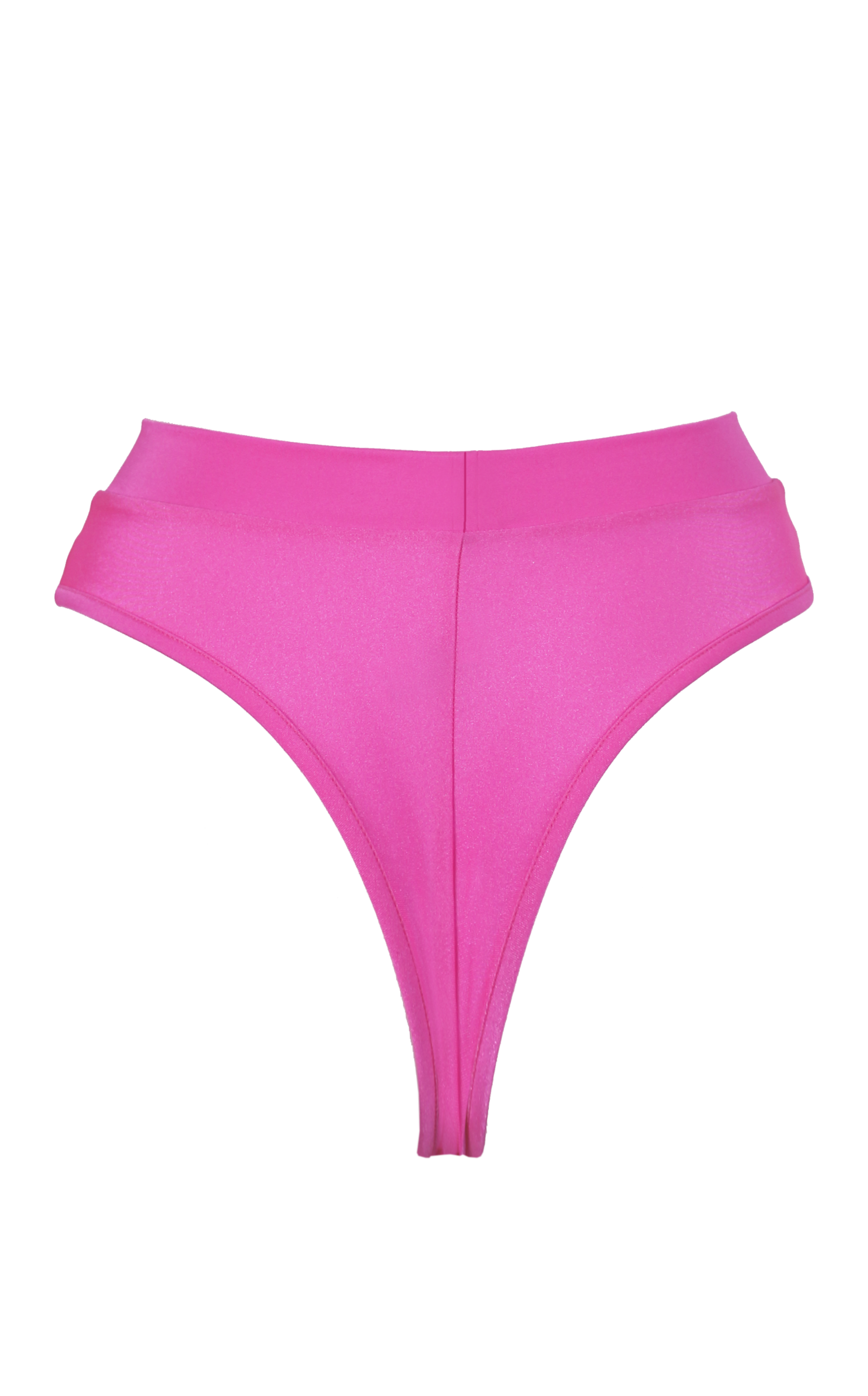 High-Cut Bottom 1/2 Mesh / BOND NEON PINK - EXES LINGERIE