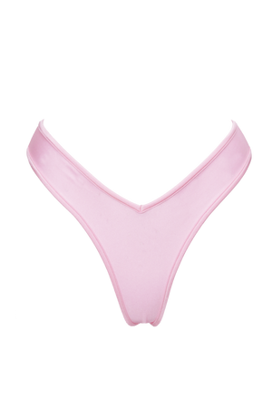High-Cut Bikini Bottom / LULY BABY PINK - EXES LINGERIE
