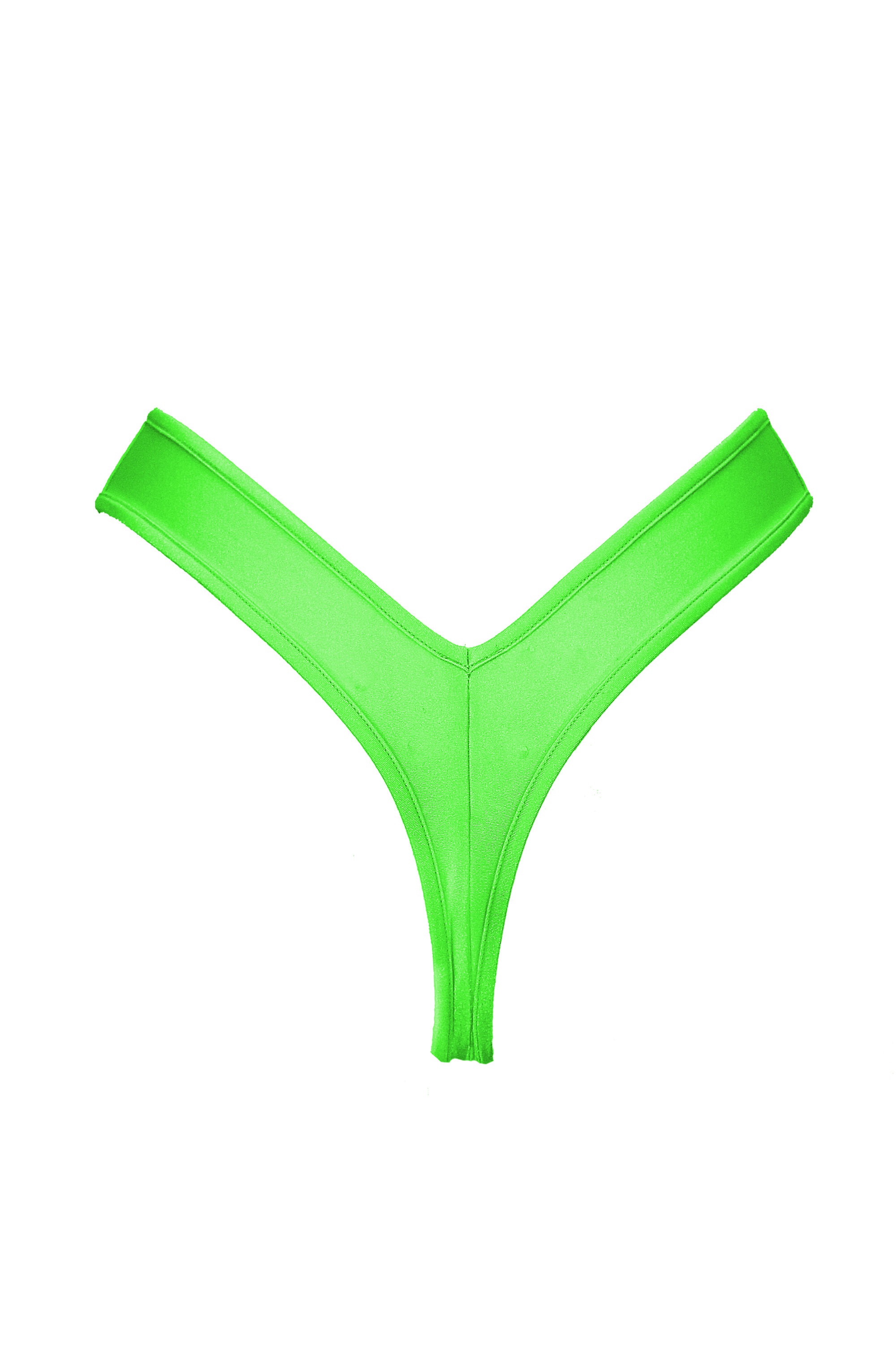 High-Cut Bikini Bottom / LULY NEON LIME - EXES LINGERIE