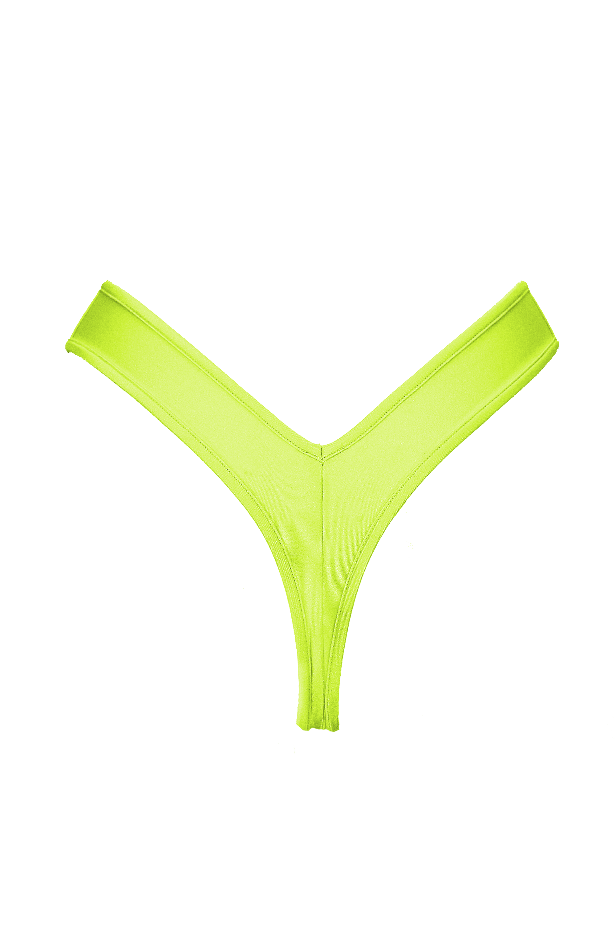 High-Cut Bikini Bottom / LULY NEON YELLOW - EXES LINGERIE