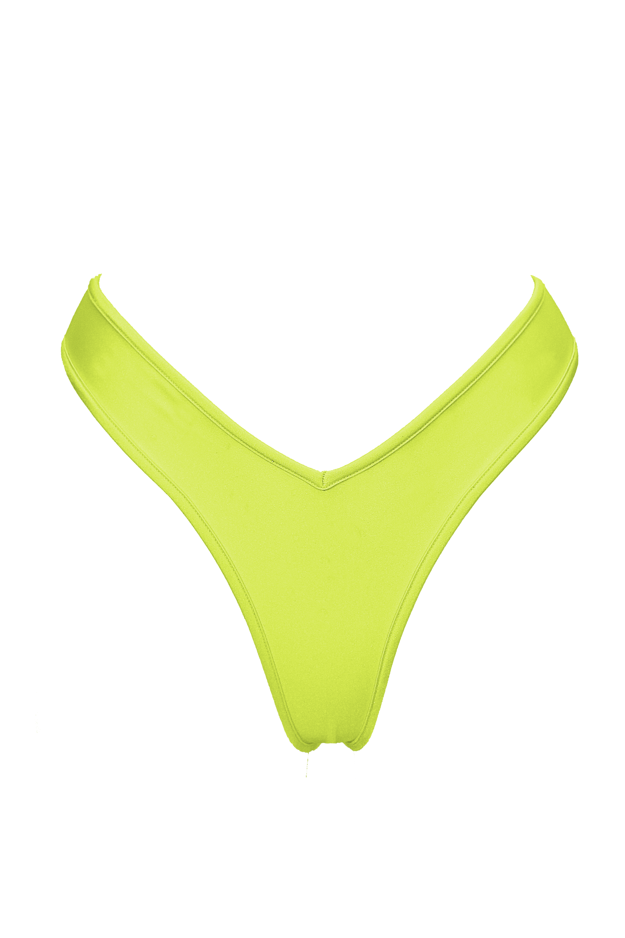 High-Cut Bikini Bottom / LULY NEON YELLOW - EXES LINGERIE