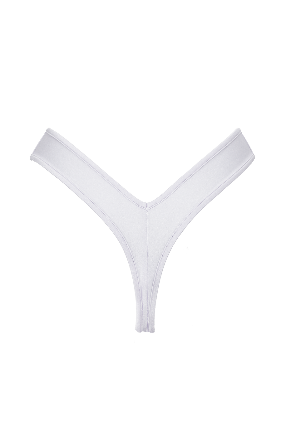 High-Cut Bikini Bottom / LULY WHITE - EXES LINGERIE