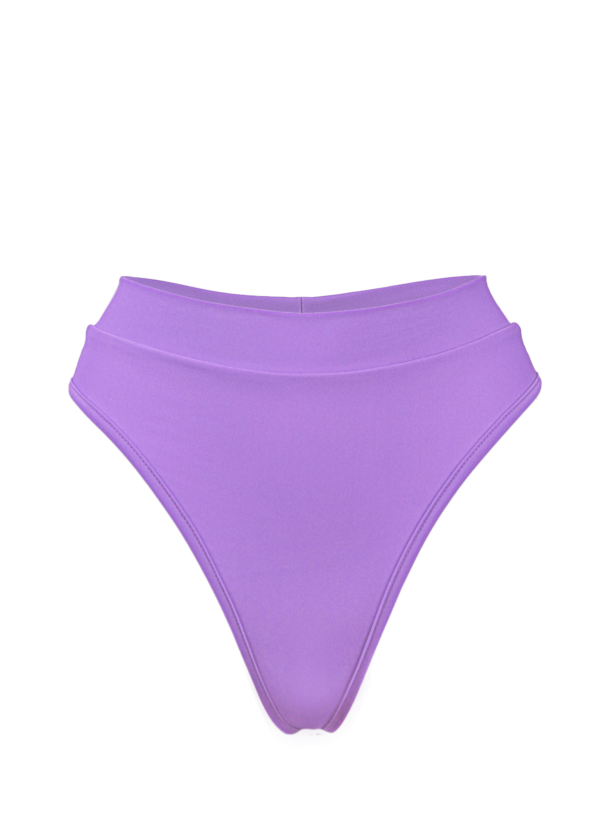 High-Waist Bikini Bottom / BOND LILAC - EXES LINGERIE