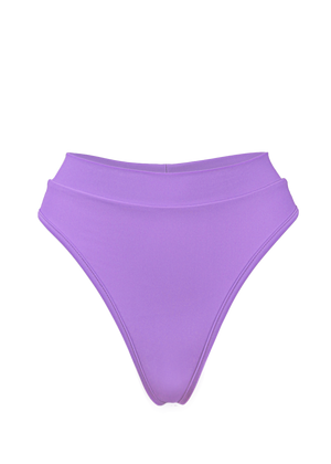 High-Waist Bikini Bottom / BOND LILAC - EXES LINGERIE