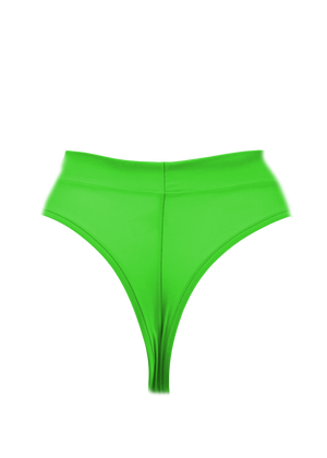 High-Waist Bikini Bottom / BOND NEON LIME - EXES LINGERIE