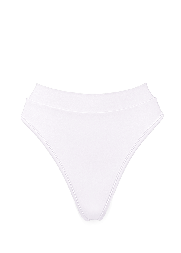 High-Waist Bikini Bottom / BOND WHITE - EXES LINGERIE