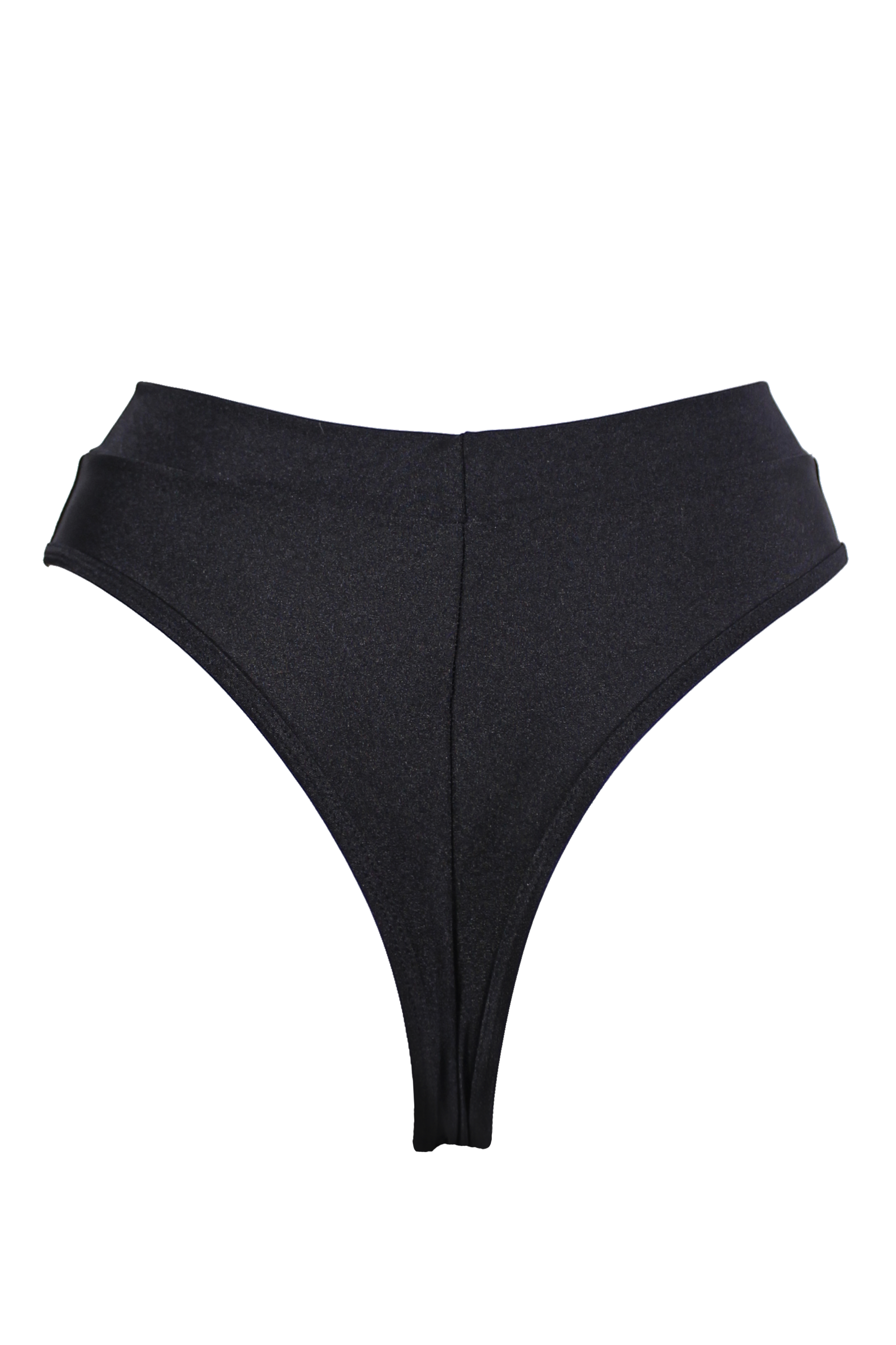 High-Waist Swimwear Bikini Bottom / BOND SWIM BLACK - EXES LINGERIE