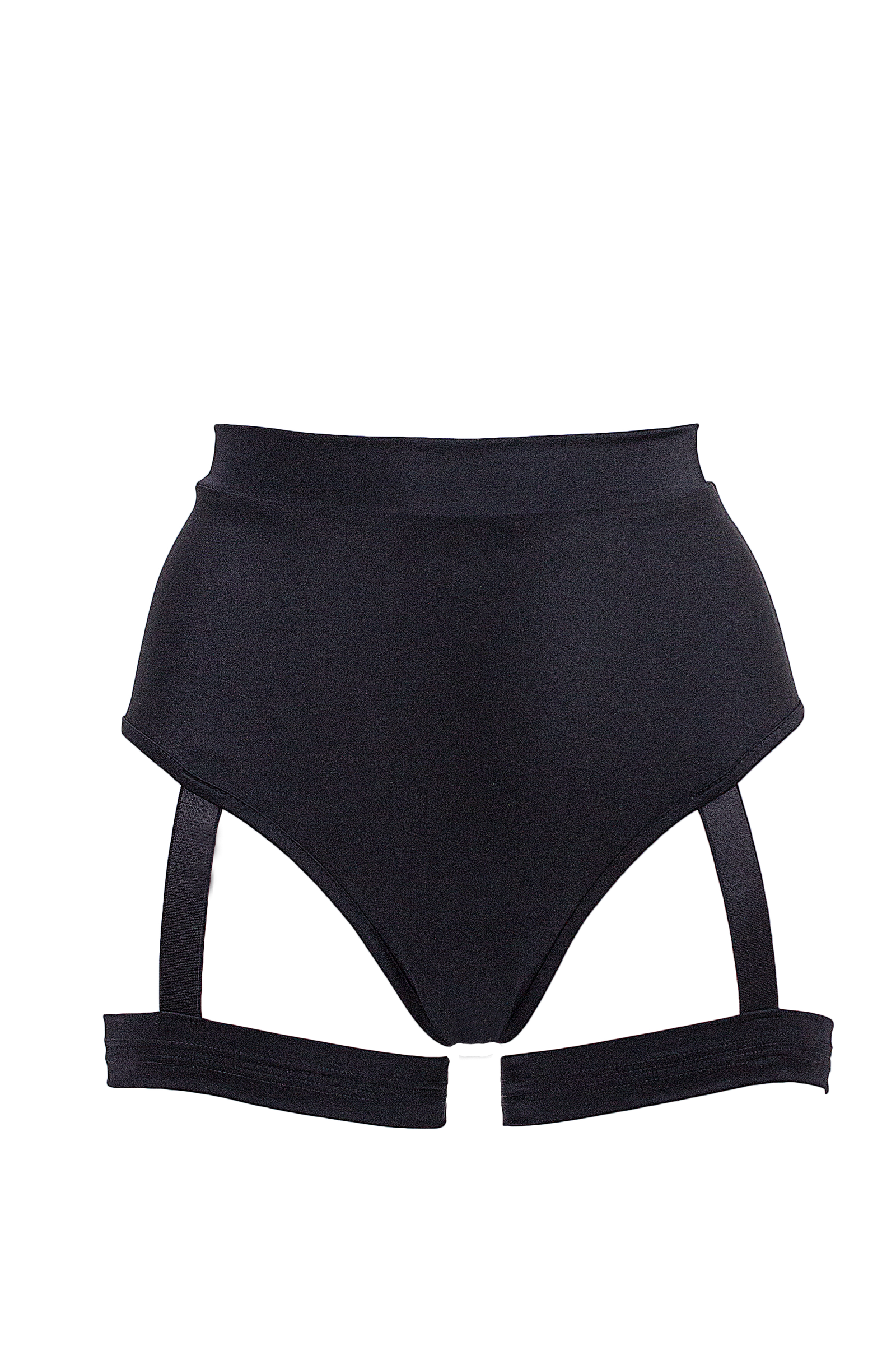 Garter shorts Pole dance wear / HW GARTER / BLACK - EXES LINGERIE