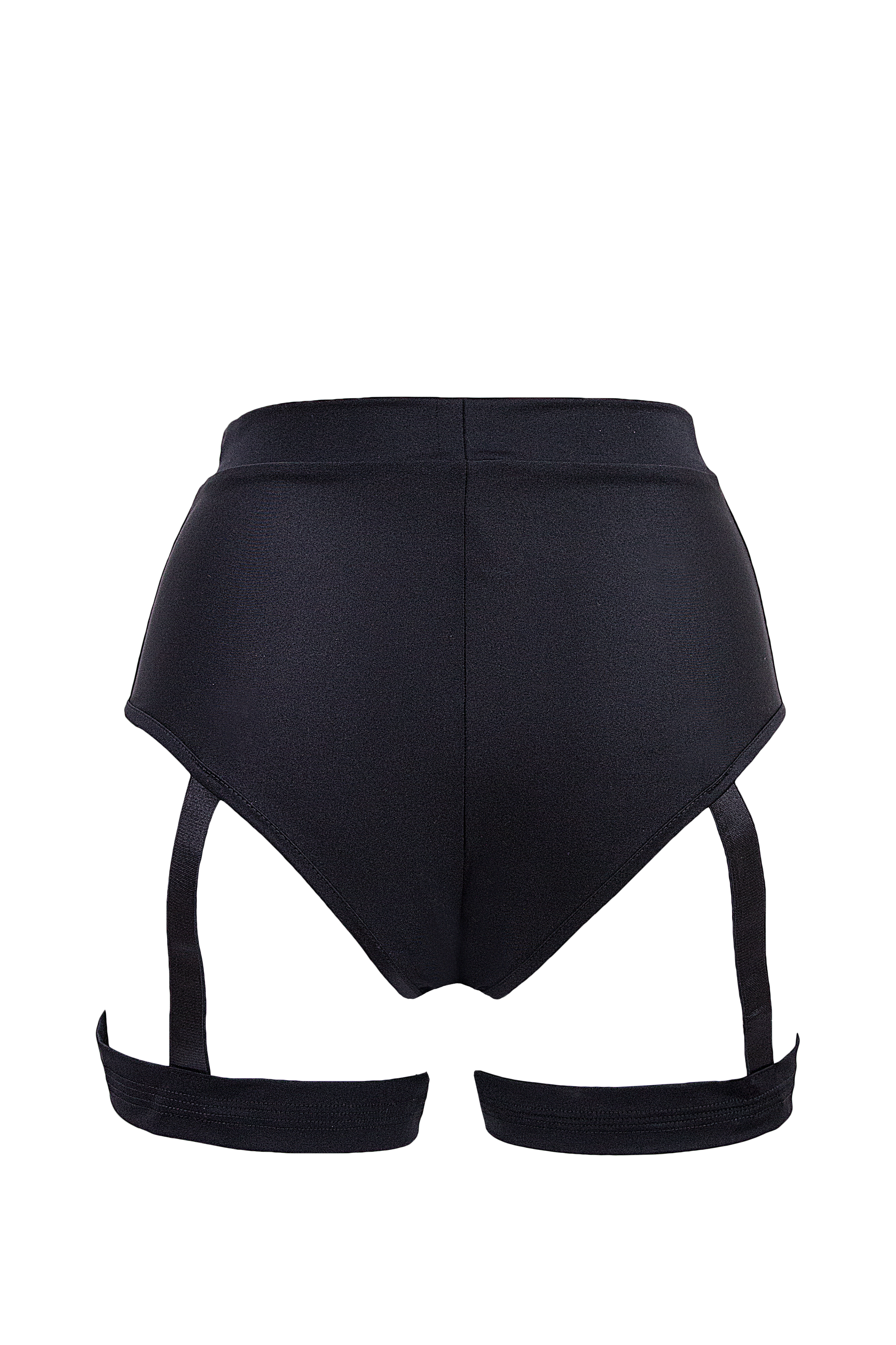 Garter shorts Pole dance wear / HW GARTER / BLACK - EXES LINGERIE