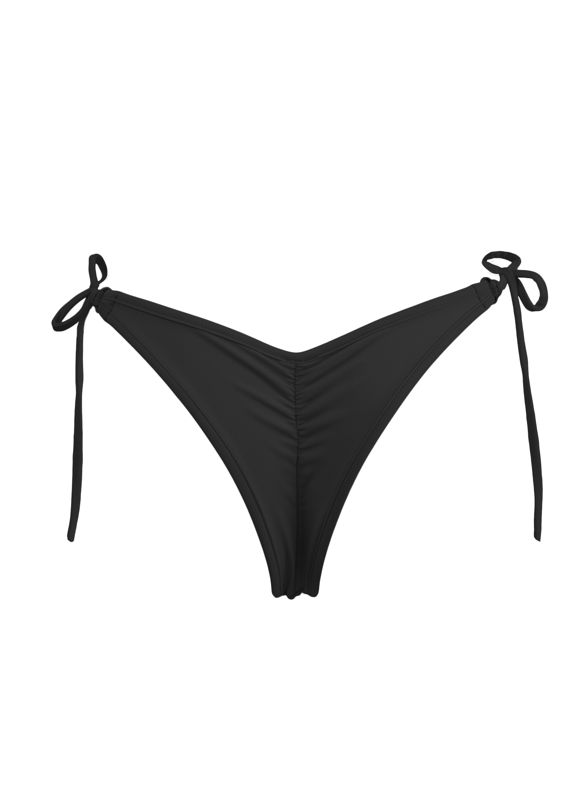 Sexy Swimwear Scrunch Back  Bikini Bottom / RINGO SWIM BLACK - EXES LINGERIE