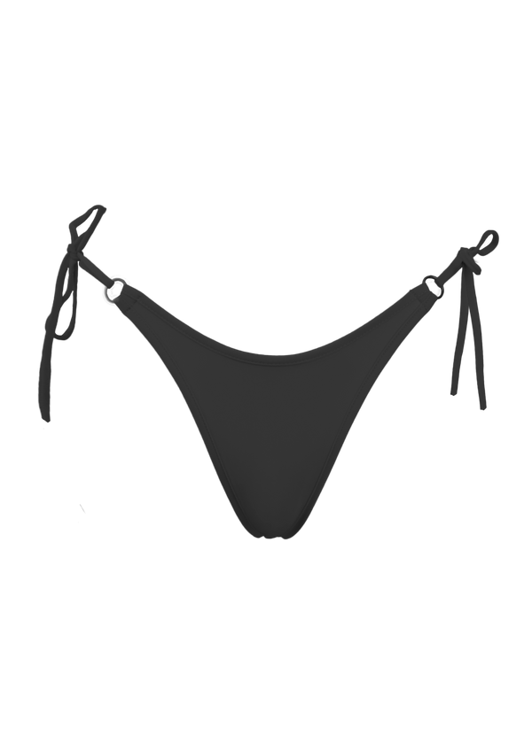 Sexy Swimwear Scrunch Back  Bikini Bottom / RINGO SWIM BLACK - EXES LINGERIE