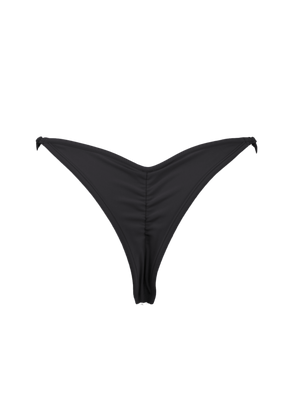 Strappy Swimwear Scrunch Back  Bikini Bottom / WIFI SWIM BLACK - EXES LINGERIE