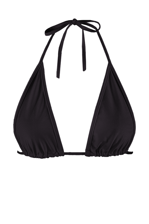 Triangle Bikini Top Swimsuit / LONG BEACH TOP SWIM BLACK - EXES LINGERIE