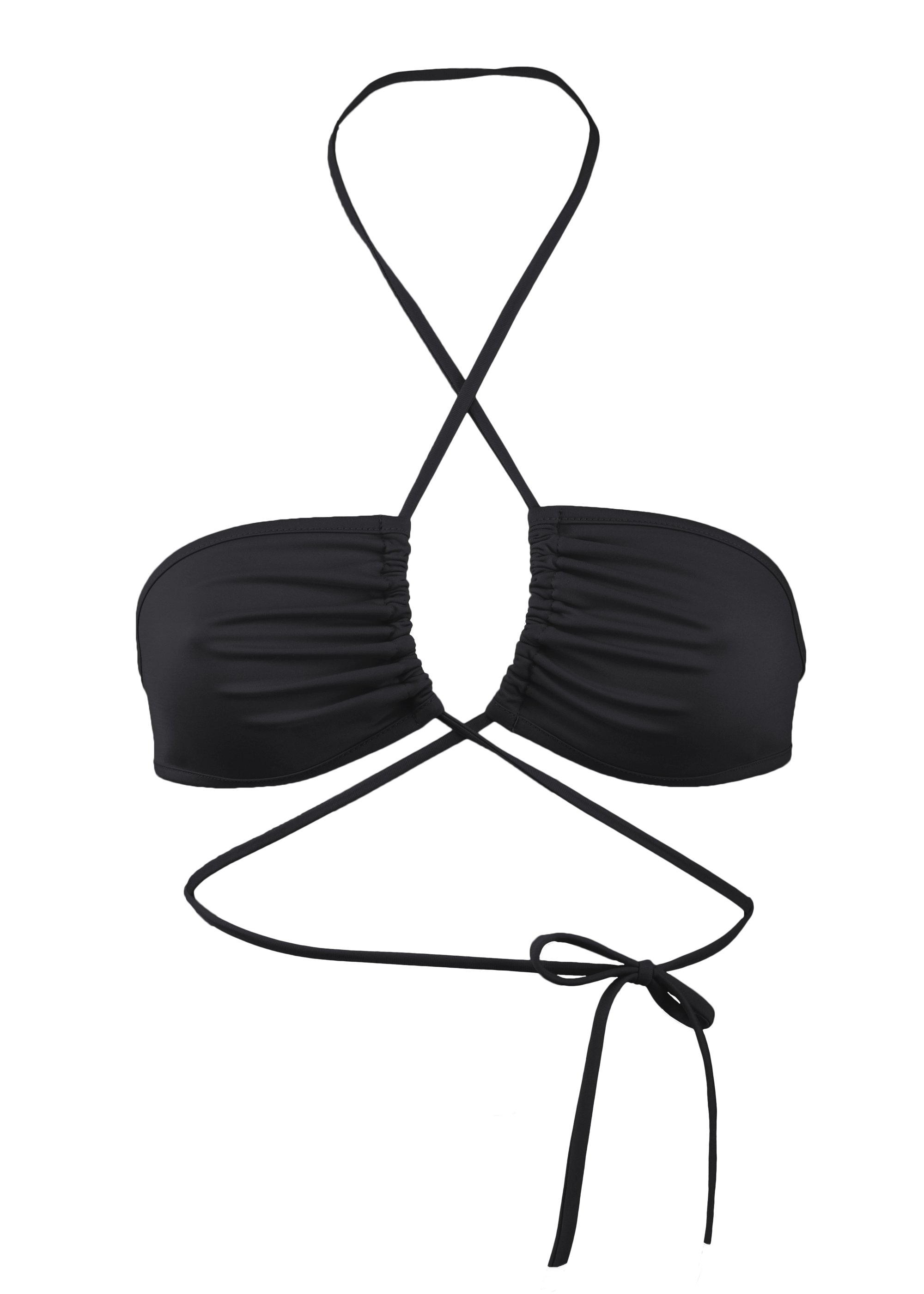 Sexy Multi way Bikini Top/ VERSA SWIM BLACK - EXES LINGERIE
