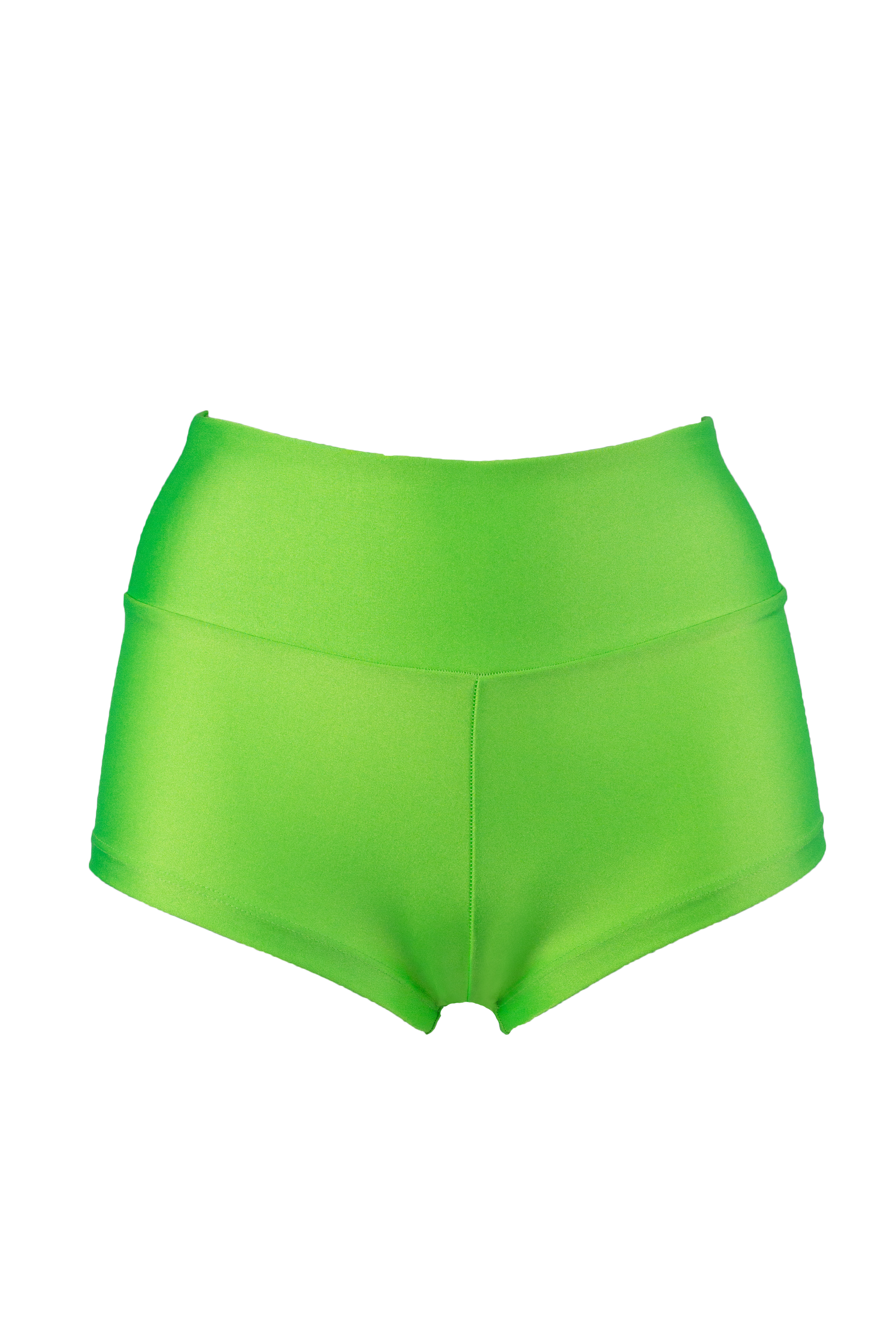 Gemini 1 Athletic Short Scrunch Butt / SHORT RUCHED BACK / Lime - EXES LINGERIE